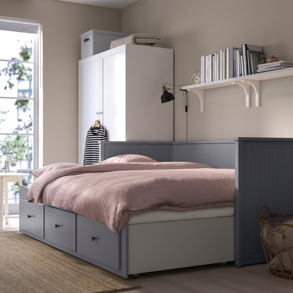 HEMNES Daybed with 3 drawers/2 mattresses