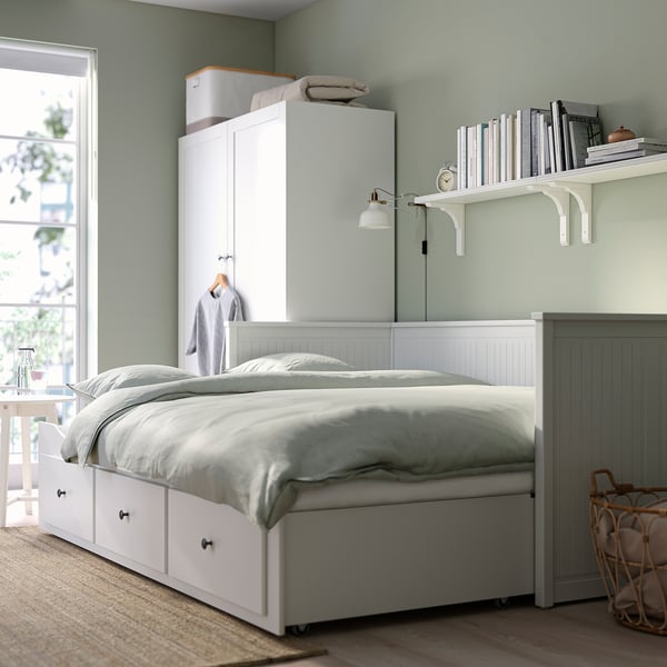 HEMNES Daybed with 3 drawers/2 mattresses