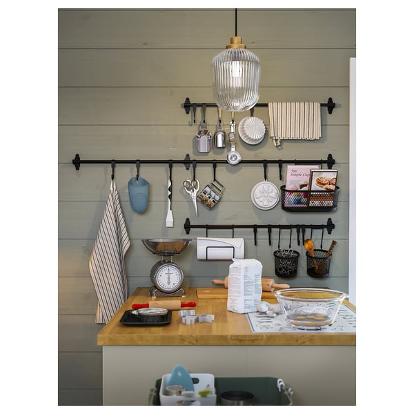 HULTARP Rail, black, 60 cm