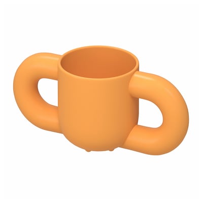 HUMLESJÖN Mug, orange, 31 cl