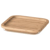IKEA 365+ bamboo container lid, rectangular, natural colour, durable bamboo material, tight-fitting design.