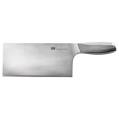 IKEA 365+ stainless steel knife, silver, rectangular blade, textured grip.