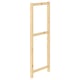IVAR pinewood storage rack, natural wood colour, rectangular shape, simple design.