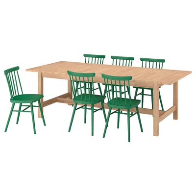 KARSKÄR / HÖGVED Table and 6 chairs