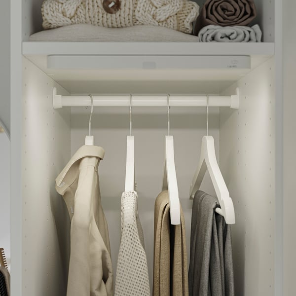 LASTARE Wardrobe combination, white, 80x62x201 cm