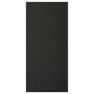 LERHYTTAN black kitchen cabinet, rectangular, solid wood & veneer, traditional design.