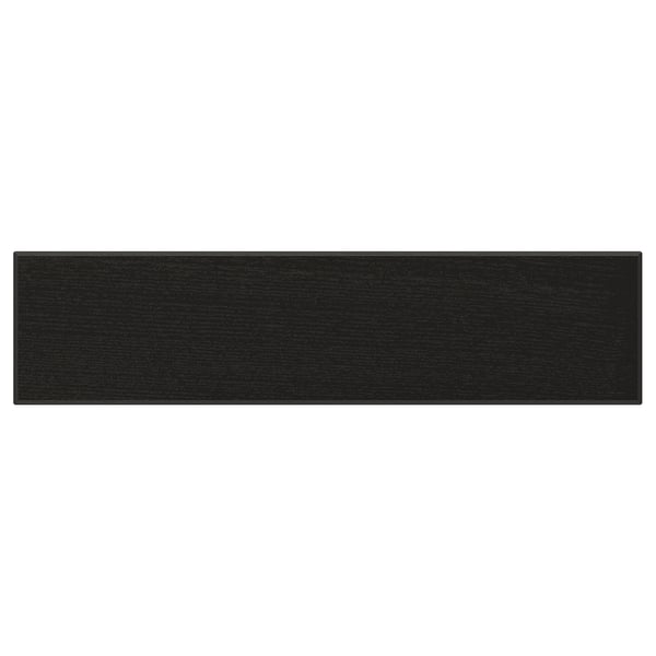 LERHYTTAN black drawer front in solid wood with bevelled edges.