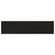 LERHYTTAN black drawer front in solid wood with bevelled edges.
