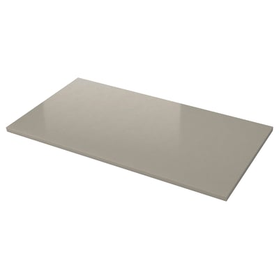 LOCKEBO Custom countertop, beige stone effect/glass composite, 1 m²x4.0 cm