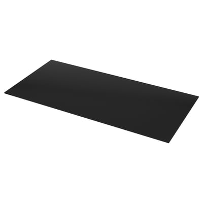 LOCKEBO Custom countertop, black/glass composite, 1 m²x2.0 cm