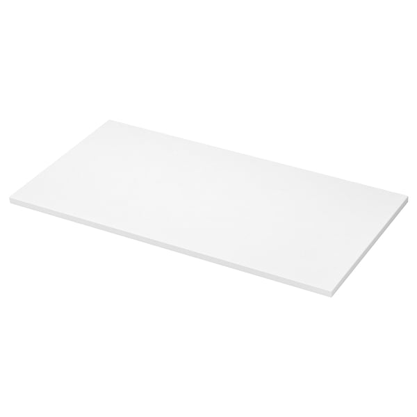 LOCKEBO Custom countertop, white/glass composite, 1 m²x4.0 cm