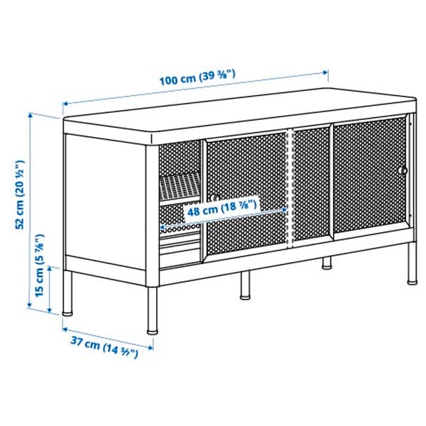 Illustration with measurements for the product: MACKAPÄR.