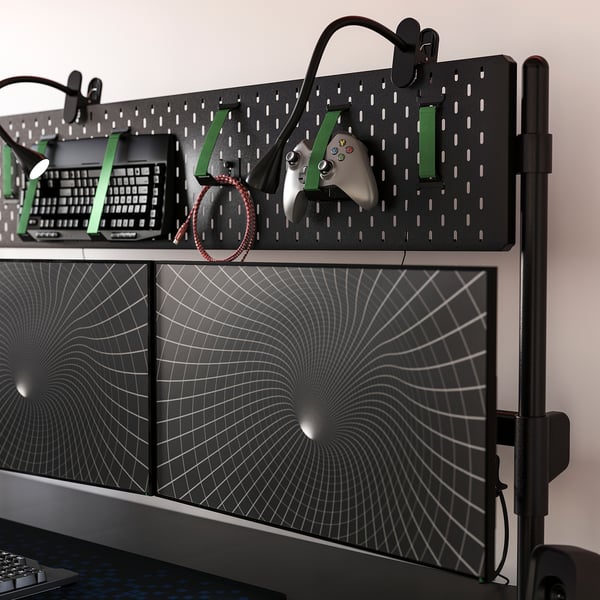 MÅLOMRÅDE Gaming desk sit/stand