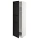 METOD kitchen cabinet with black stained door, open shelves.