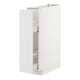 White METOD kitchen cabinet, sleek design, pull-out system.
