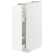 White METOD kitchen cabinet with built-in drawer, sleek modern design.