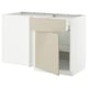 METOD kitchen unit in beige with sleek, minimalist design and modern finishes.