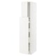A white METOD kitchen cabinet with a modern design and smooth finish.