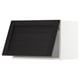 METOD kitchen cabinet with black stained lerhyttan door. Square design with bevelled edges.