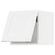 White METOD kitchen cabinet, modern square design, partial open-door view.