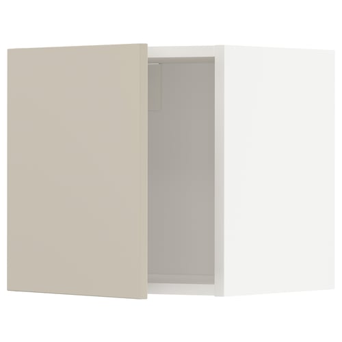 Beige METOD kitchen cabinet, fiberboard & acrylic, rectangular, knightsbridge.