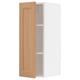 METOD kitchen unit, light wood, tall & white, 1 shelf, modern design.
