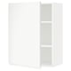 White METOD kitchen cabinet with adjustable shelves.
