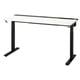 MITTZON black adjustable desk with white top. Sleek, functional with 10-year guarantee.