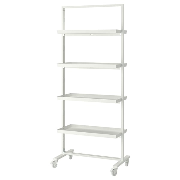 MITTZON mobile shelving - 4 wheel-supported shelves