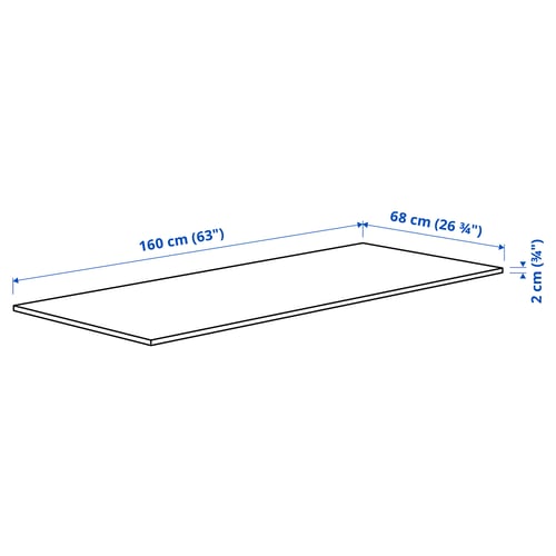 Illustration with measurements for the product: MITTZON.
