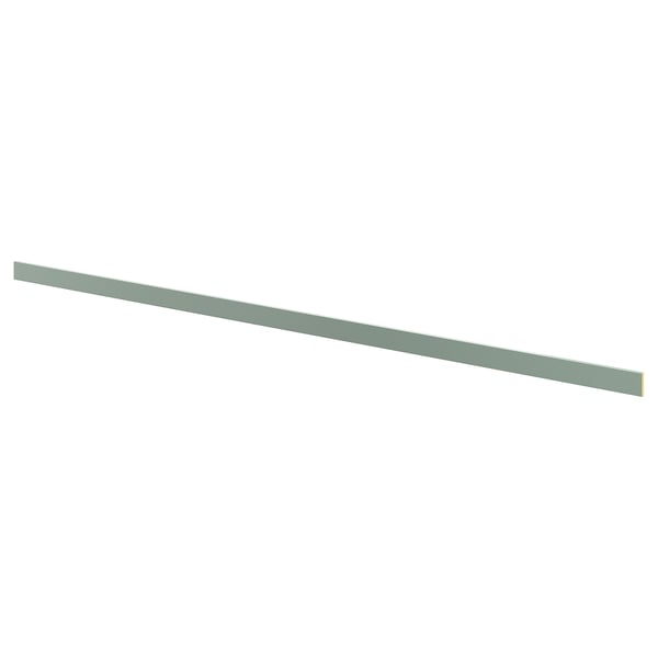 Grey-green kitchen cabinet panel, fiberboard & foil, rectangular.