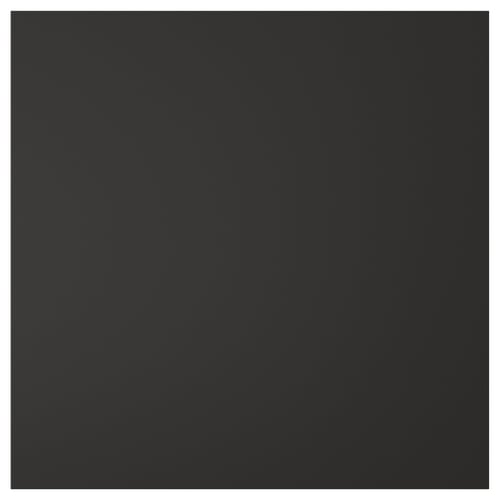 NICKEBO black cabinet front; modern, square, textured.