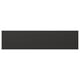 Black rectangular NICKEBO wall panel, sleek and modern, made from recycled materials.