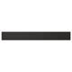 Black rectangular NICKEBO panel with sleek, modern design. Made from recycled materials.