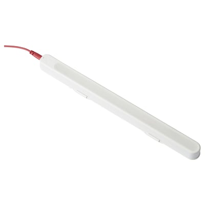 ROLFSTORP lamp: white, slim, curved, plastic, usb rechargeable.