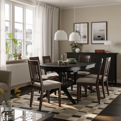 ROSENTORP / NÄSINGE Table and 6 chairs