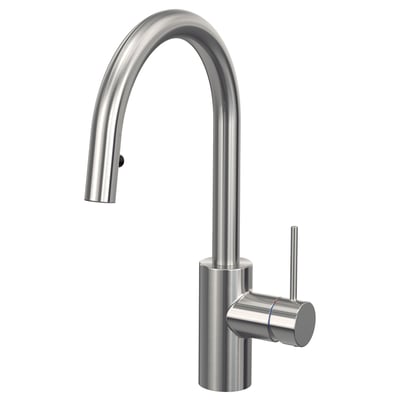 SALLSJÖN Kitchen mixer tap pull out, stainless steel