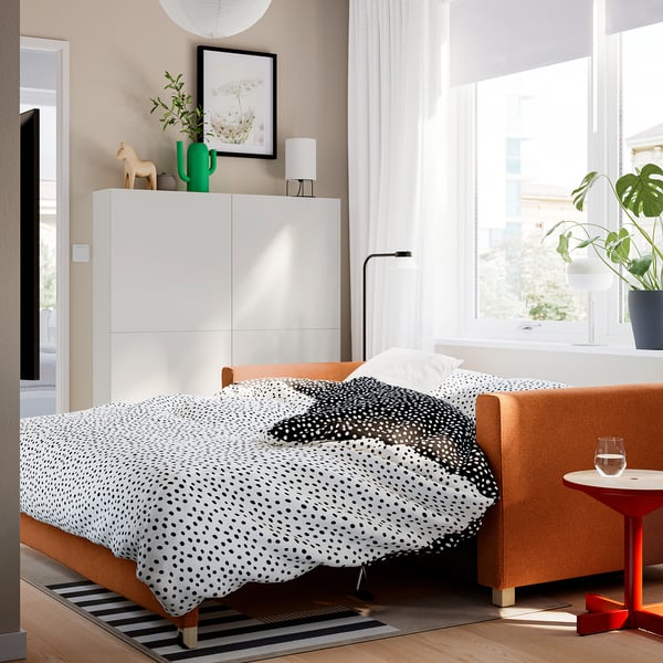 SALTSJÖBADEN Sleeper sofa, Gunnared medium gray