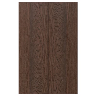 SINARP: dark wood kitchen cabinet fronts with solid oak edging for a modern rustic look.