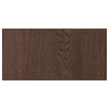 SINARP dark wood cabinet front with oak detail.