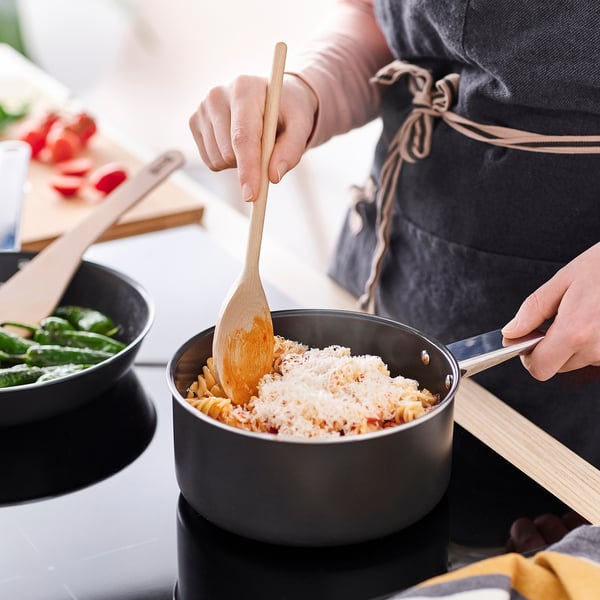 SJÖKEX 2-piece kitchen utensil set, birch