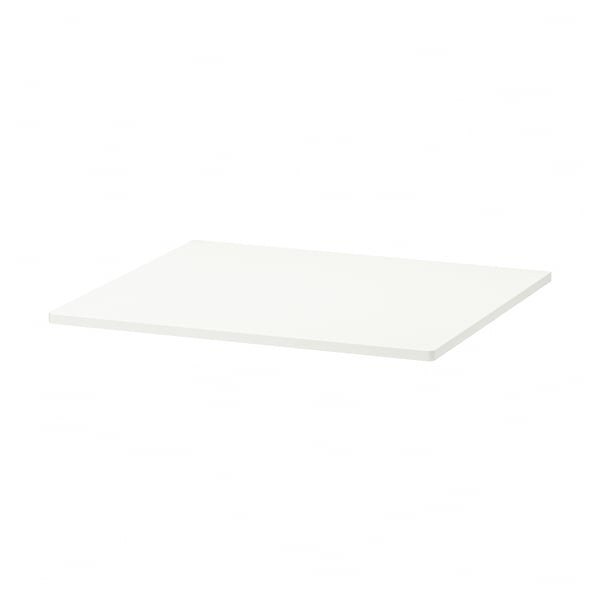SMÅSTAD white rectangular shelf, acrylic painted fiberboard.