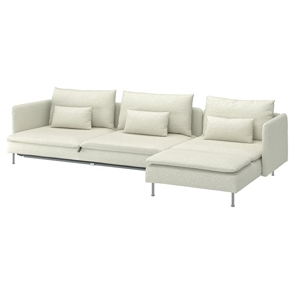 SÖDERHAMN sectional sofa, beige, modern design with clean lines, comfortable cushions.