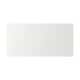 STENSUND white cabinet front with grooved panels, rectangular.