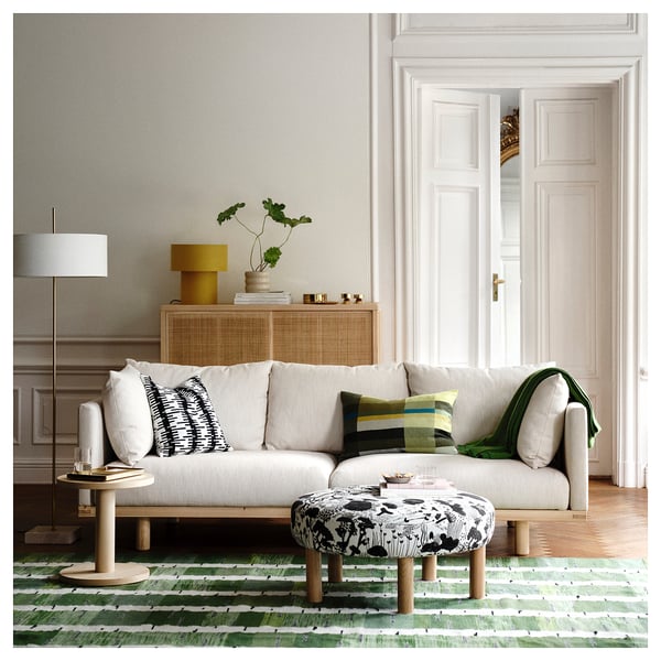 STOCKHOLM 2025 Pouf, black/white