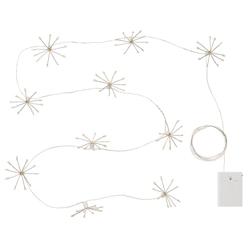 STRÅLA LED lighting chain, sparkler/battery operated, 2.2 m