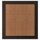 STUDSVIKEN door, woven natural poplar, black frame, square shape, intricate pattern.