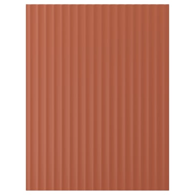 TERRSJÖ Cover panel, red-brown wave pattern, 62x80 cm