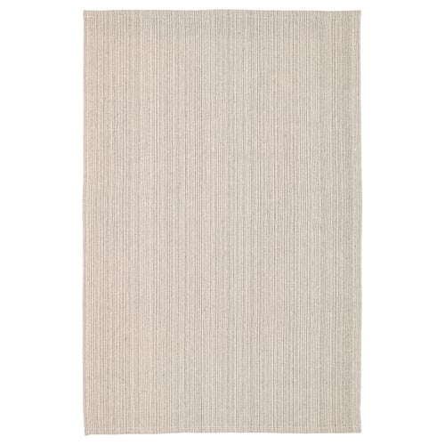 A beige TIPHEDE cotton rug, rectangular, with a flat-woven texture.