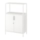 TROTTEN white metal cabinet with two doors. Modern design, adjustable feet, 10-year guarantee.